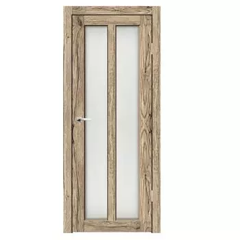 Дверное полотно Синержи Орта, Рустик натуральный, ПДО 600х2000 мм