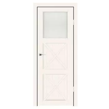 Дверное полотно Синержи Пандора, Бетон белый, ПДО 800х2000 мм