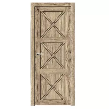 Дверное полотно Синержи Пандора, Рустик натуральный, ПДГ 900х2000 мм