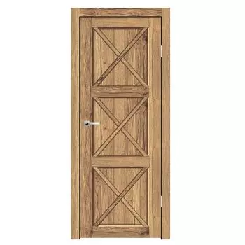 Дверное полотно Синержи Пандора, Рустик соломенный, ПДГ 900х2000 мм