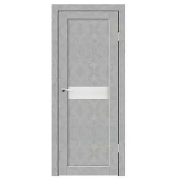 Дверное полотно Синержи Примо, Бетон серый, ПДО 900х2000 мм