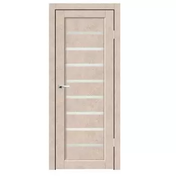 Дверное полотно Синержи Сена, Бетон бежевый, ПДО 800х2000 мм