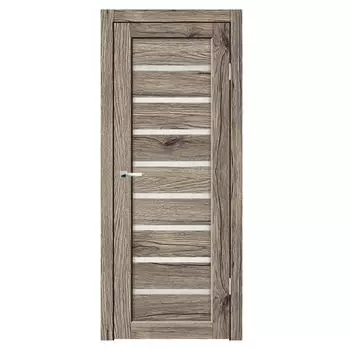 Дверное полотно Синержи Сена, Рустик пепельный, ПДО 700х2000 мм