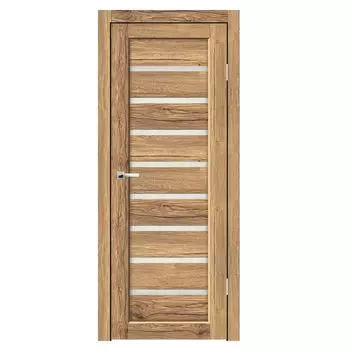 Дверное полотно Синержи Сена, Рустик соломенный, ПДО 600х2000 мм