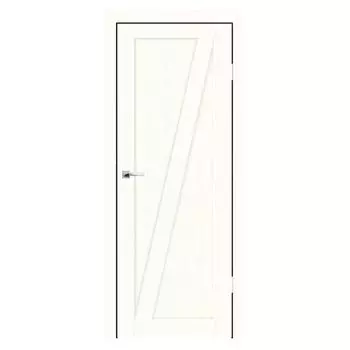 Дверное полотно Синержи Скандинавия 1, Ясень белый, ПДГ 800х2000 мм