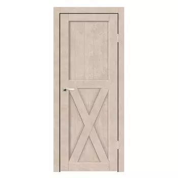 Дверное полотно Синержи Скандинавия 2, Бетон бежевый, ПДГ 900х2000 мм