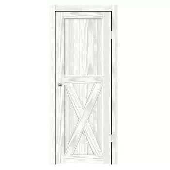 Дверное полотно Синержи Скандинавия 2, Ель беленая, ПДГ 800х2000 мм