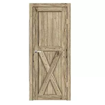 Дверное полотно Синержи Скандинавия 2, Рустик натуральный, ПДГ 800х2000 мм