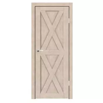 Дверное полотно Синержи Скандинавия 3, Бетон бежевый, ПДГ 800х2000 мм