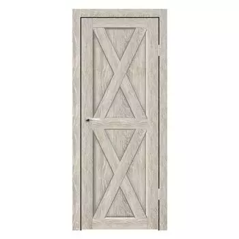 Дверное полотно Синержи Скандинавия 3, Грей, ПДГ 700х2000 мм