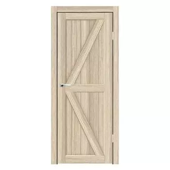 Дверное полотно Синержи Скандинавия 4, Акация светлая, ПДГ 900х2000 мм