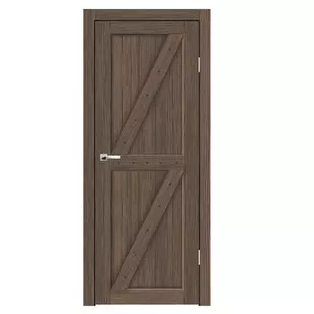 Дверное полотно Синержи Скандинавия 5, Акация темная, ПДГ 900х2000 мм