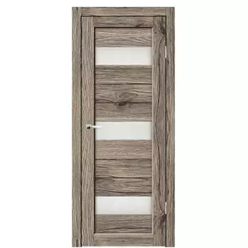 Дверное полотно Синержи Соната, Рустик пепельный, ПДО 600х2000 мм