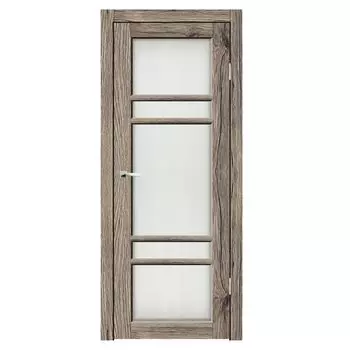 Дверное полотно Синержи Танго, Рустик пепельный, ПДО 900х2000 мм