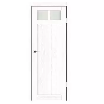 Дверное полотно Синержи Техас, Белый прованс, ПДО 600х2000 мм