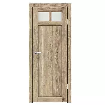 Дверное полотно Синержи Техас, Рустик натуральный, ПДО 900х2000 мм
