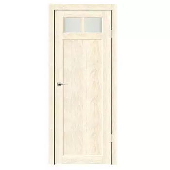 Дверное полотно Синержи Техас, Ваниль, ПДО 600х2000 мм