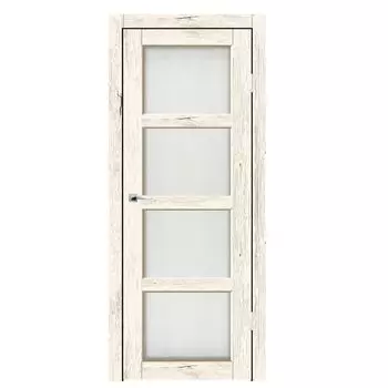 Дверное полотно Синержи Трио, Рустик молочный, ПДО 900х2000 мм