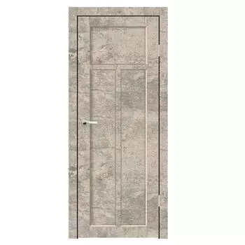 Дверное полотно Синержи Турин 1, Бетон Чикаго, ПДГ 600х2000 мм