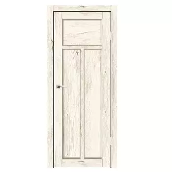 Дверное полотно Синержи Турин 1, Рустик молочный, ПДГ 600х2000 мм