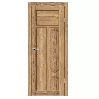Дверное полотно Синержи Турин 1, Рустик соломенный, ПДГ 900х2000 мм