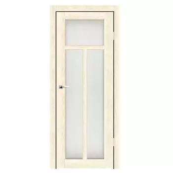 Дверное полотно Синержи Турин 1, Ваниль, ПДО 900х2000 мм