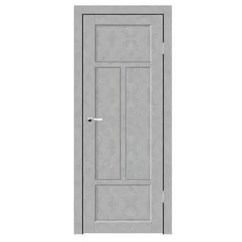 Дверное полотно Синержи Турин 2, Бетон серый, ПДГ 900х2000 мм