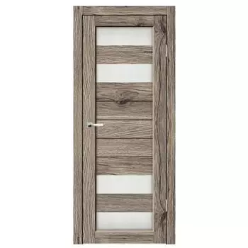 Дверное полотно Синержи Вега, Рустик пепельный, ПДО 900х2000 мм