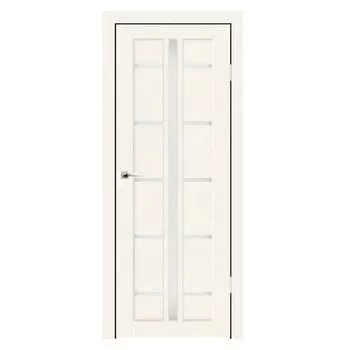 Дверное полотно Синержи Вегас, Бетон белый, ПДО 800х2000 мм