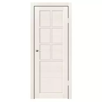 Дверное полотно Синержи Верона 1, Дуб молочный, ПДГ 600х2000 мм