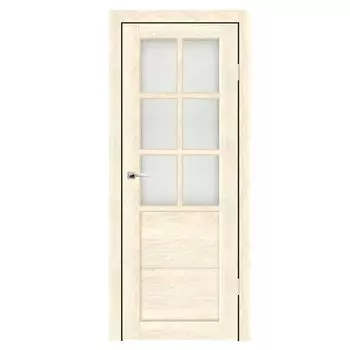 Дверное полотно Синержи Верона 1, Ваниль, ПДО 700х2000 мм