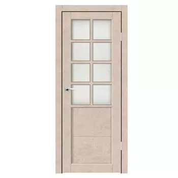 Дверное полотно Синержи Верона 2, Бетон бежевый, ПДО 800х2000 мм