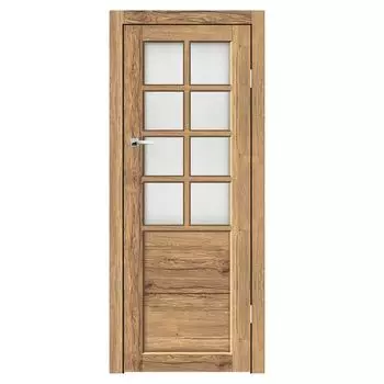 Дверное полотно Синержи Верона 2, Рустик соломенный, ПДО 800х2000 мм