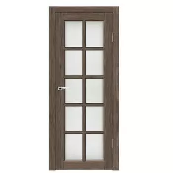 Дверное полотно Синержи Верона 3, Акация темная, ПДО 700х2000 мм