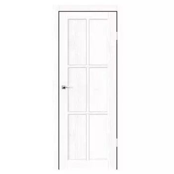 Дверное полотно Синержи Верона 4, Белый прованс, ПДГ 600х2000 мм