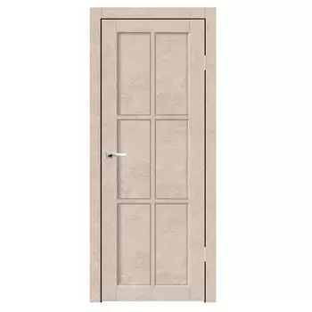 Дверное полотно Синержи Верона 4, Бетон бежевый, ПДГ 900х2000 мм