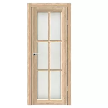 Дверное полотно Синержи Верона 4, Дуб европейский, ПДО 600х2000 мм