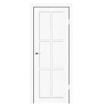 Дверное полотно Синержи Верона 4, Вуд Тангет Айс, ПДГ 700х2000 мм