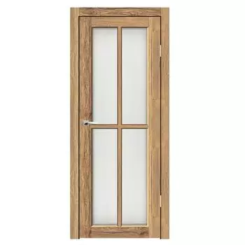 Дверное полотно Синержи Верона 5, Рустик соломенный, ПДО 700х2000 мм