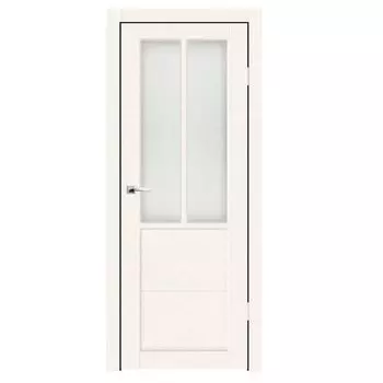 Дверное полотно Синержи Верона 6, Бетон белый, ПДО 600х2000 мм