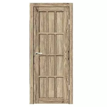 Дверное полотно Синержи Верона 7, Рустик натуральный, ПДГ 800х2000 мм