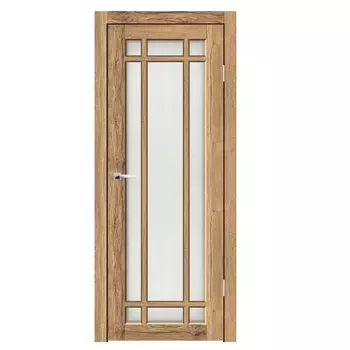 Дверное полотно Синержи Верона 8, Рустик соломенный, ПДО 800х2000 мм