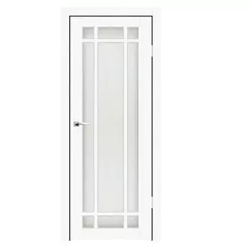 Дверное полотно Синержи Верона 8, Вуд Тангет Айс, ПДО 600х2000 мм