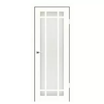 Дверное полотно Синержи Верона 8, Ясень белый, ПДО 900х2000 мм