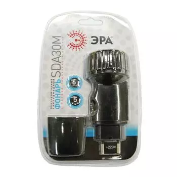 Фонарь аккумуляторный Era Sda30m, 5 светодиодов