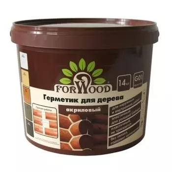Герметик для дерева Forwood (белый), 14 кг