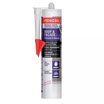 Герметик гибридный Penosil Roof &amp; Facade Elastic Sealant для крыши и фасадов черный 290 мл