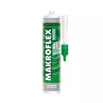 Герметик МАКРОФЛЕКС NX108 силиконовый нейтральный бесцветный (0,29л)