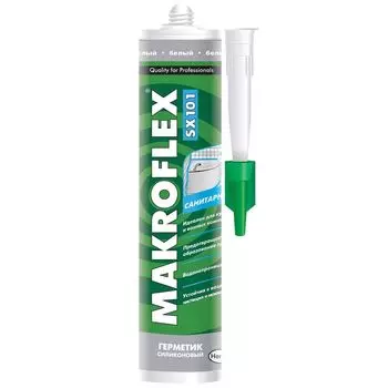 Герметик Makroflex санитарный универсальный (б/цв.), 290 мл