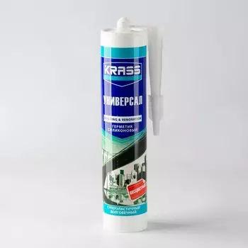 Герметик силиконовый Krass (бесцветный), 300 мл